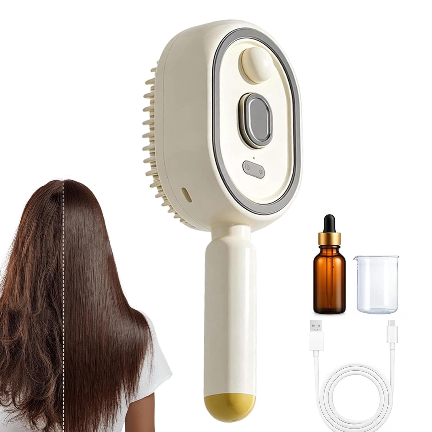 Steam Hair Straightening Brush