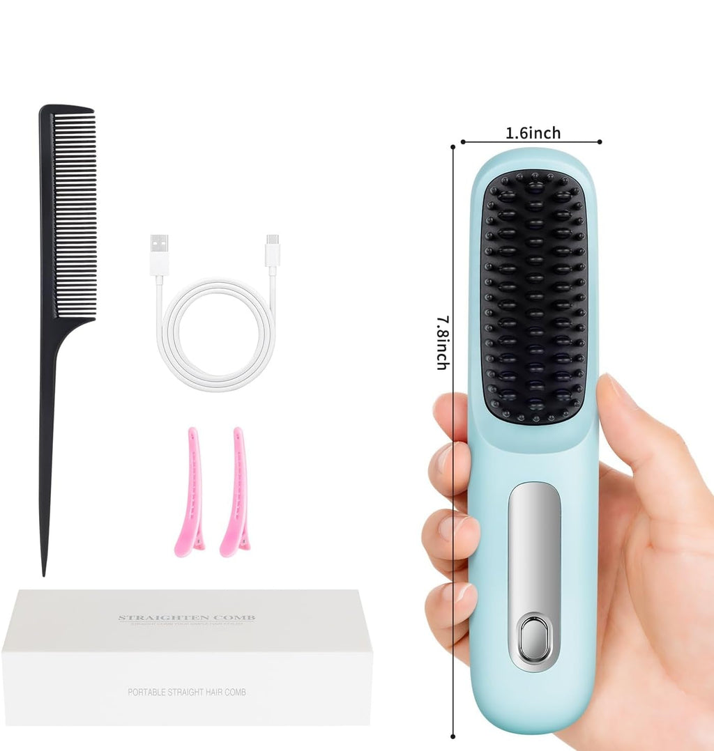Cordless Mini Hair Straightening Brush