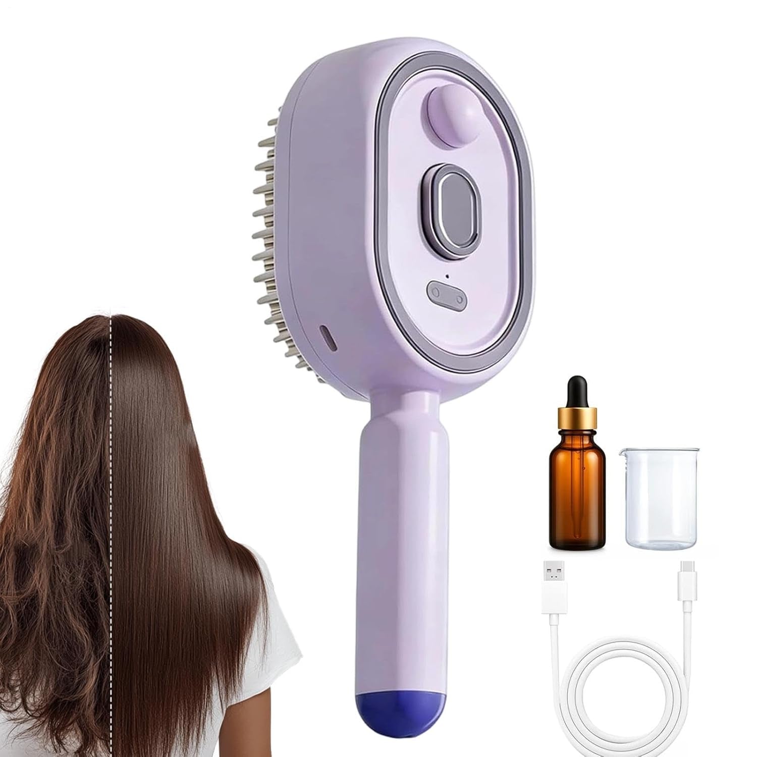Steam Hair Straightening Brush