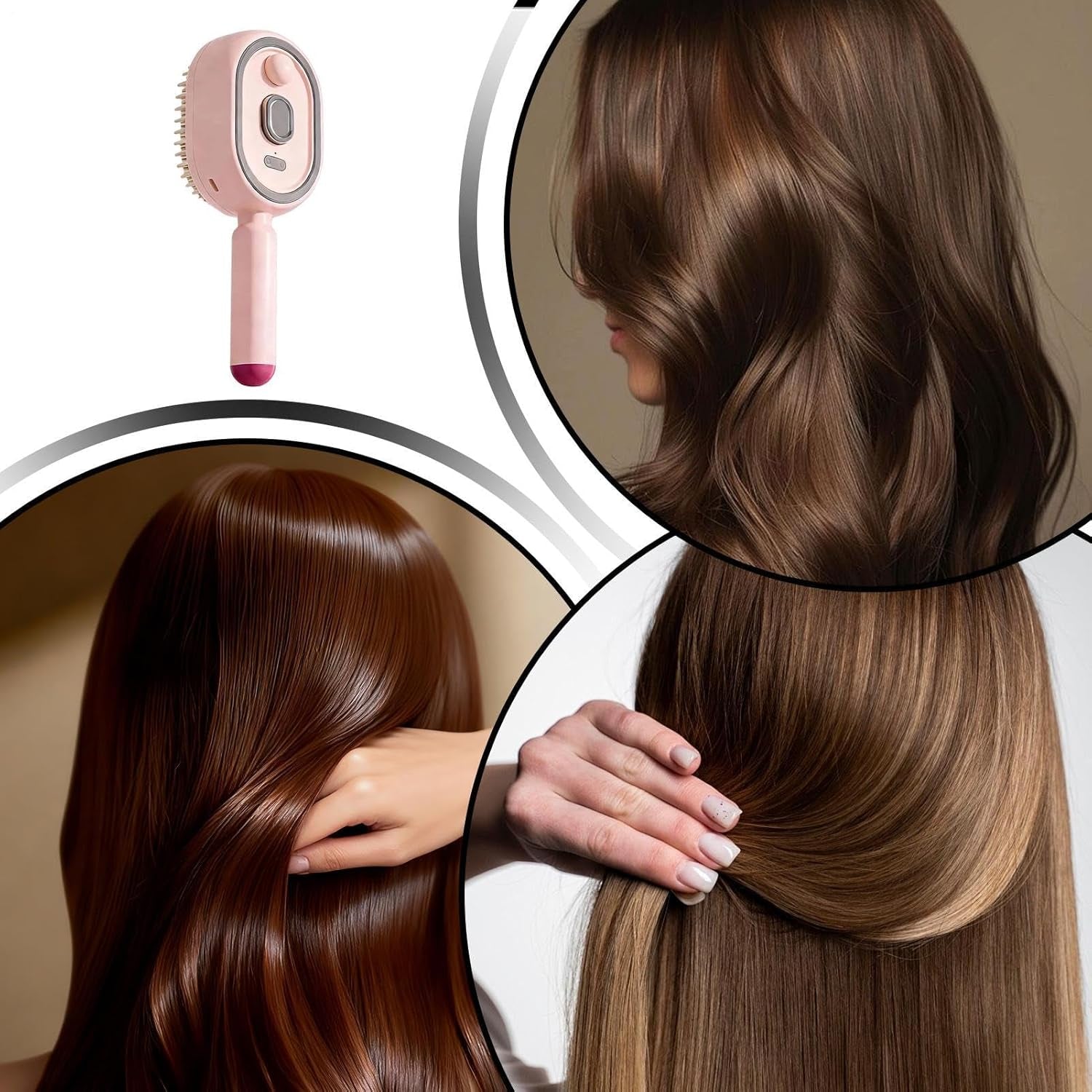 Steam Hair Straightening Brush