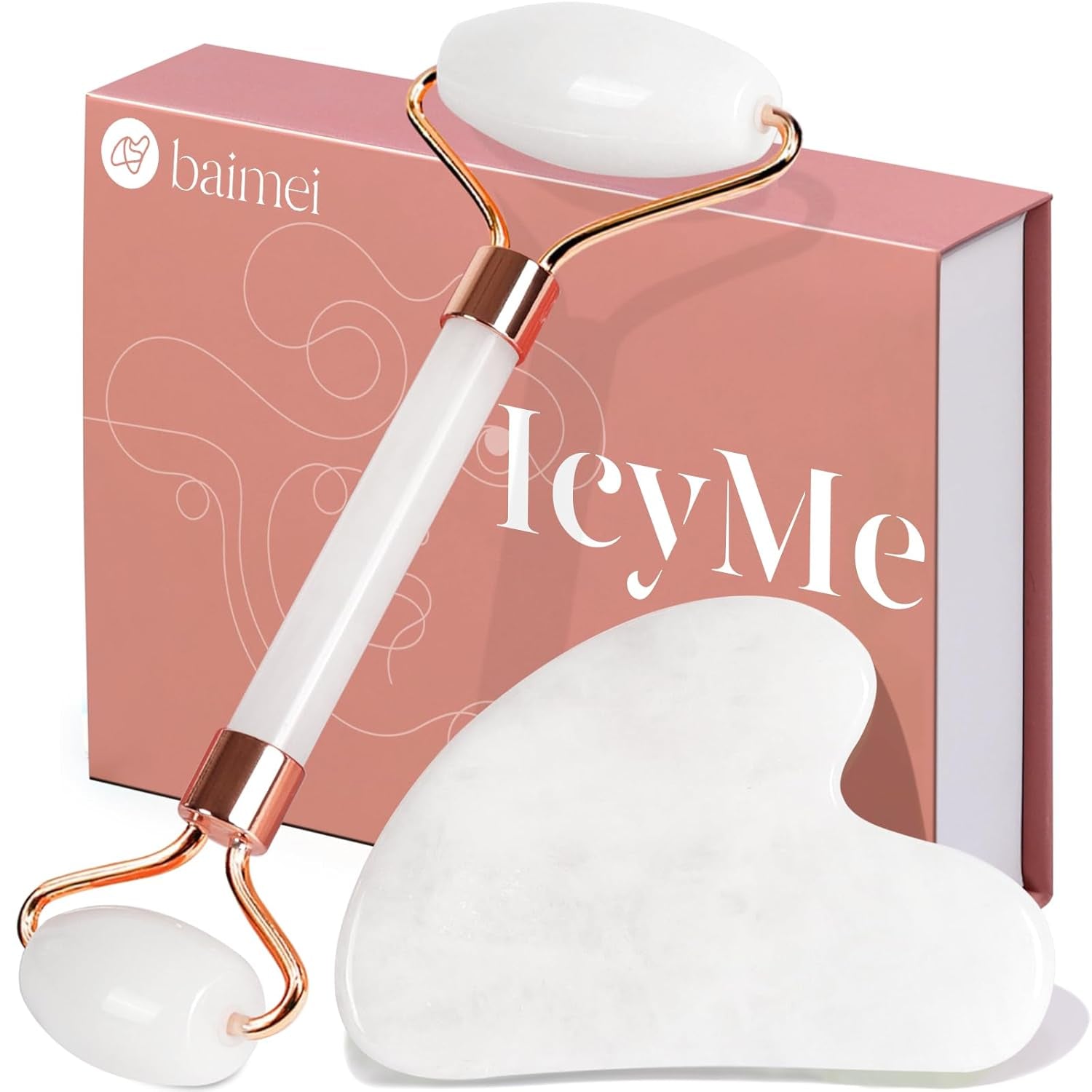Jade Face Roller & Gua Sha Set