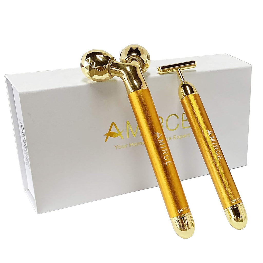 Golden 3D Facial Roller Set
